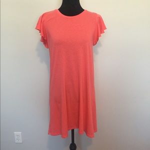 GAP Pink/Orange Flutter Sleeve Dress